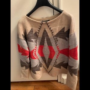 Lauren by Ralph Lauren Sweater Beige/Grey/Orange